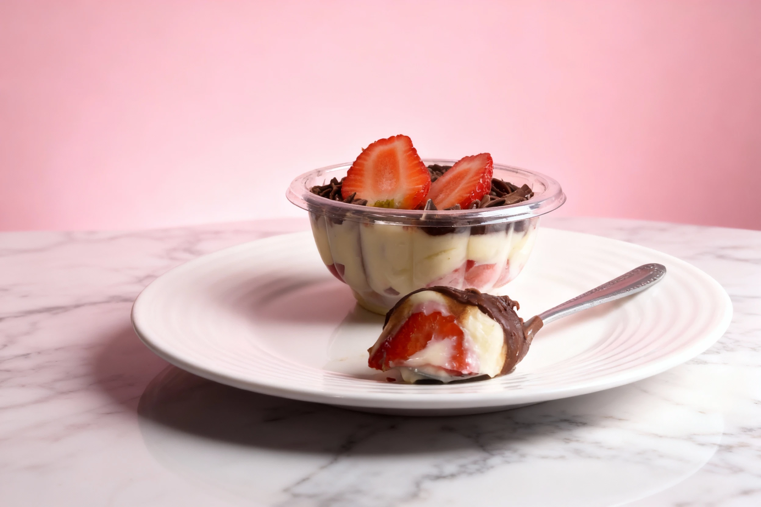 Dessert transformation after MenuPhotoAI enhancement