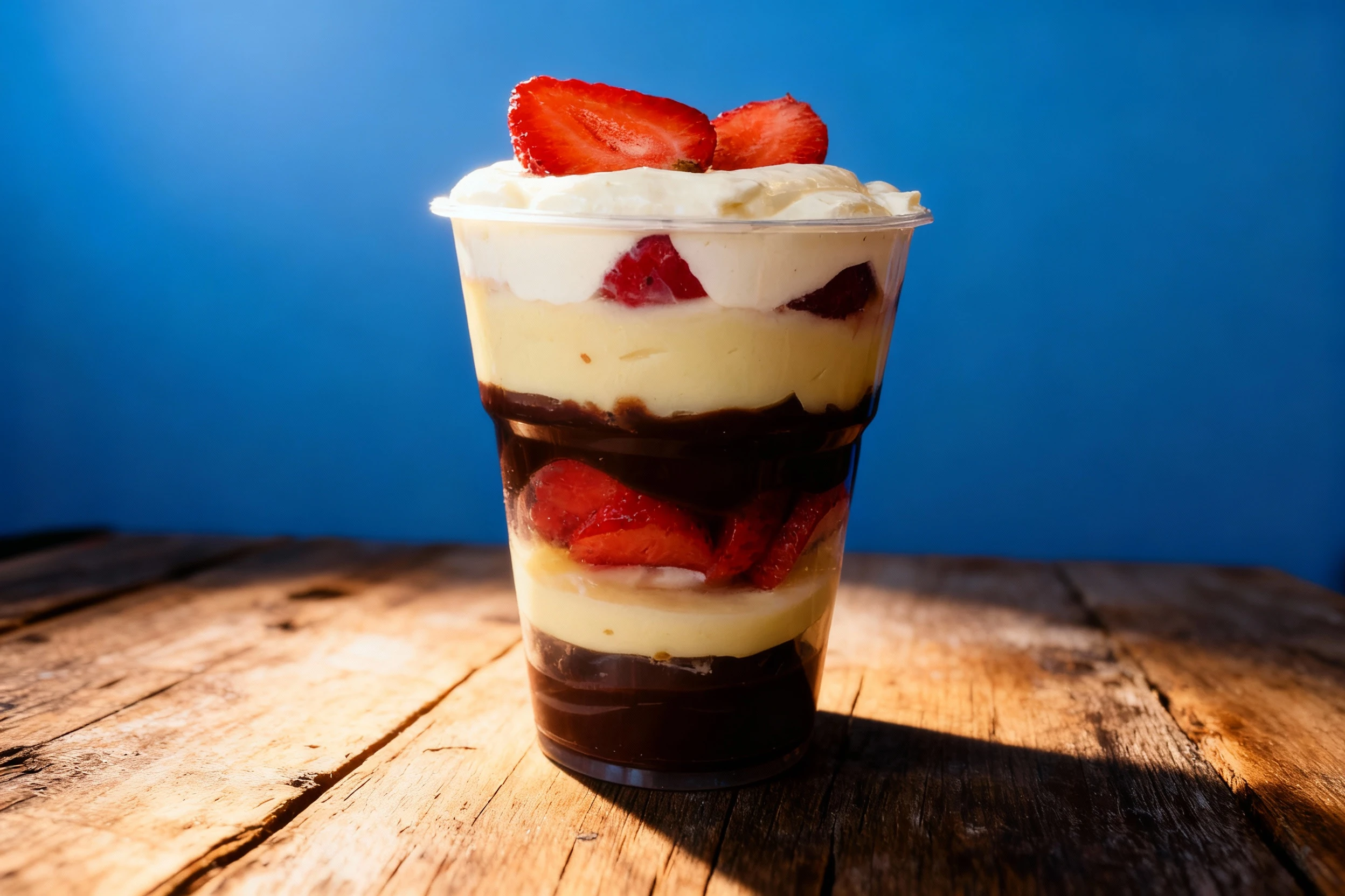 Dessert transformation after MenuPhotoAI enhancement