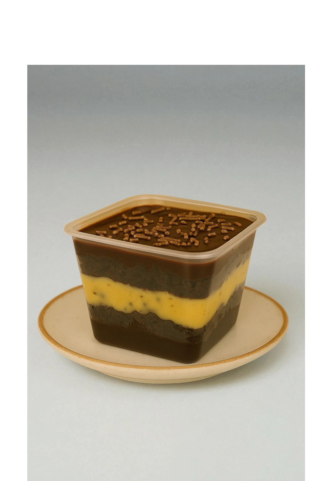 Dessert transformation before MenuPhotoAI enhancement
