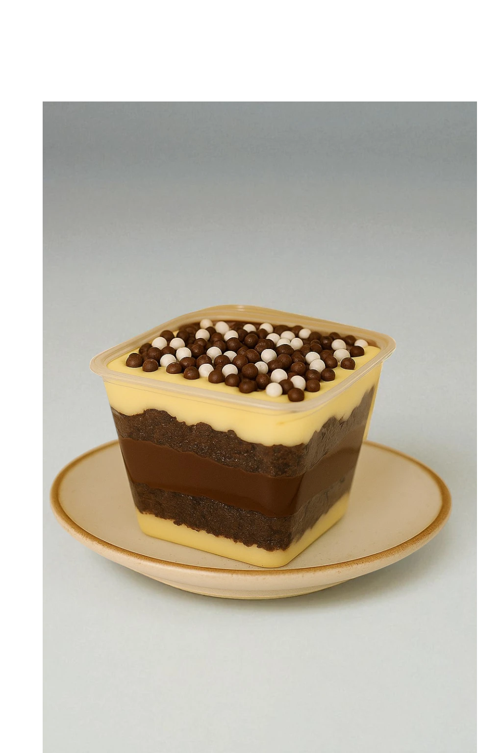 Dessert transformation before MenuPhotoAI enhancement