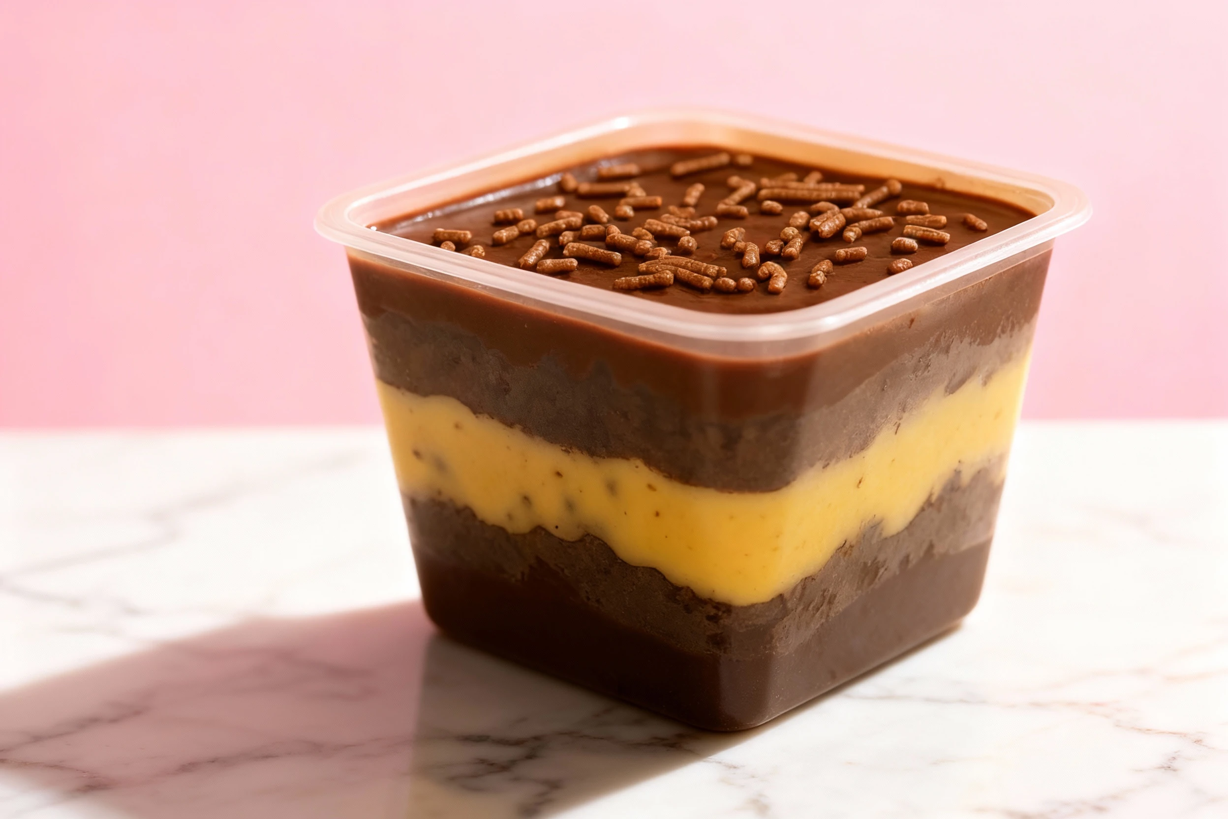 Dessert transformation after MenuPhotoAI enhancement