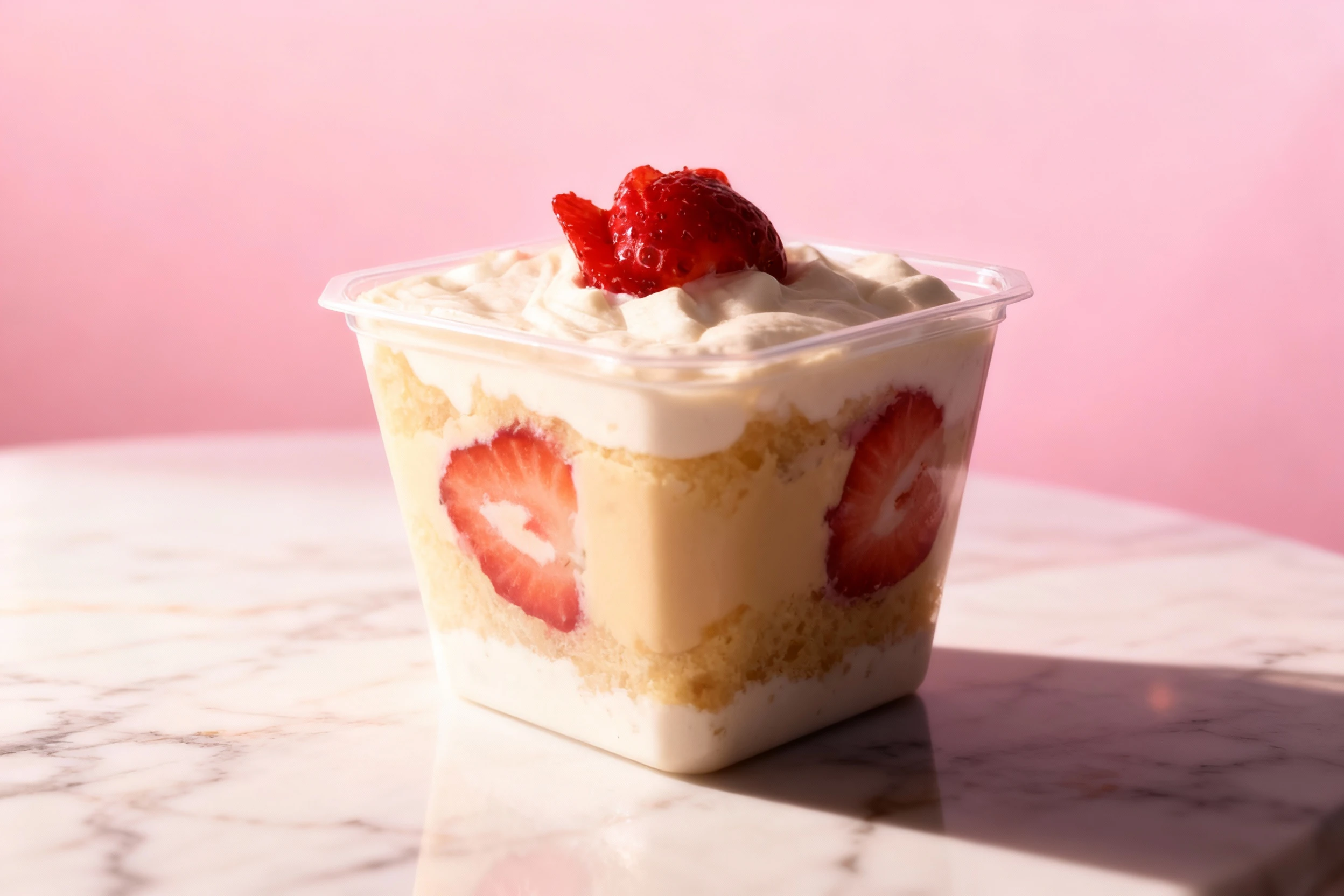Dessert transformation after MenuPhotoAI enhancement