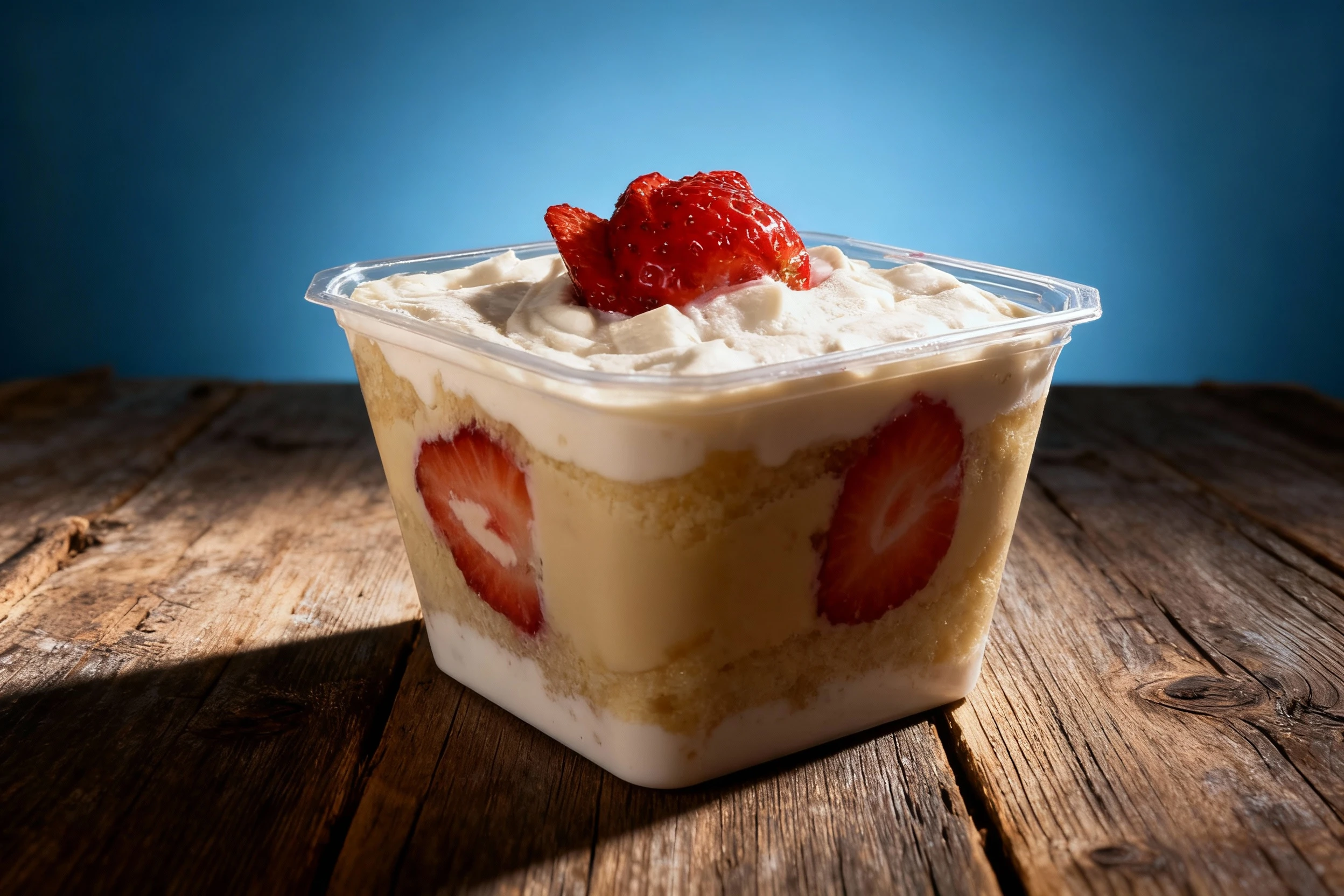 Dessert transformation after MenuPhotoAI enhancement
