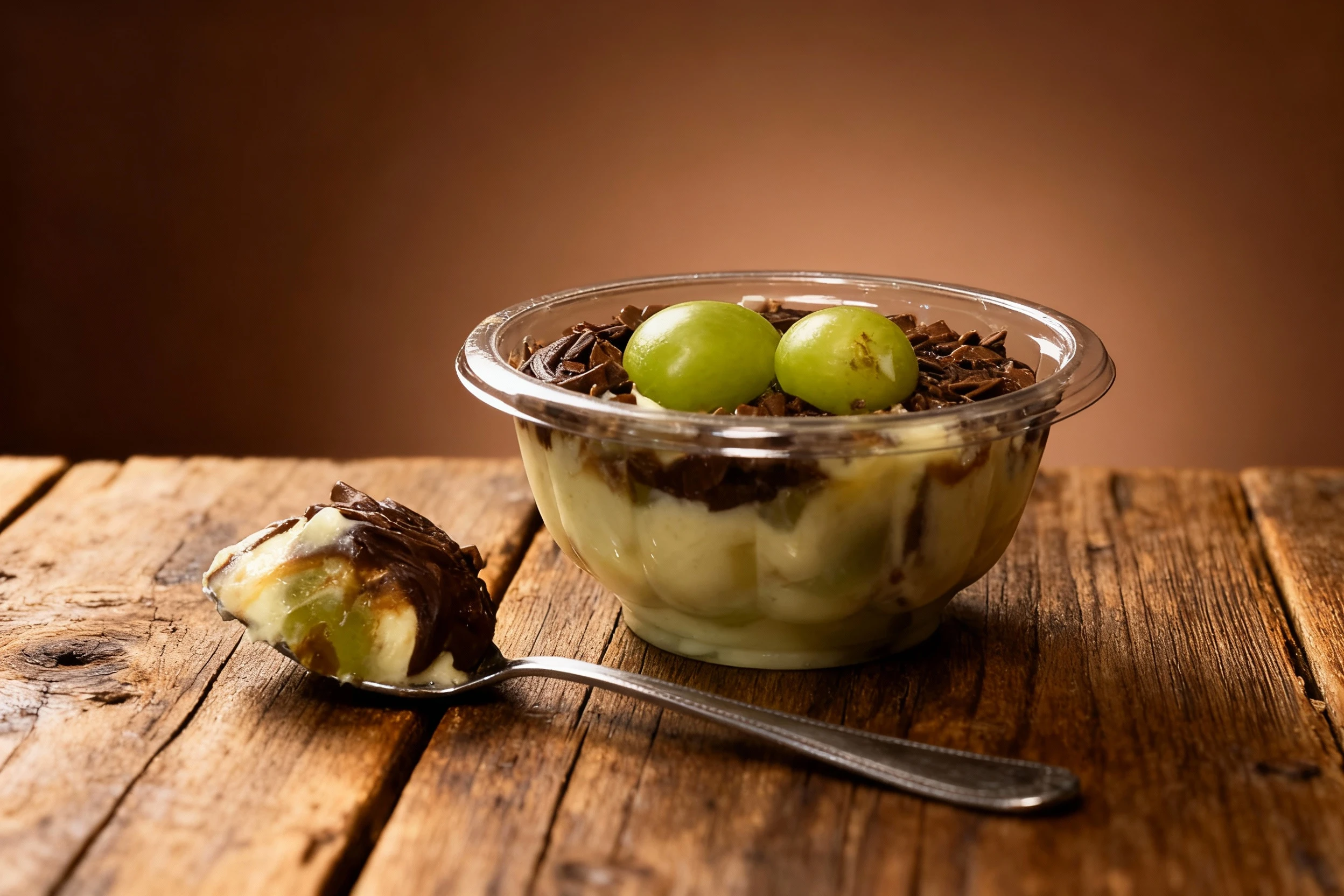Dessert transformation after MenuPhotoAI enhancement