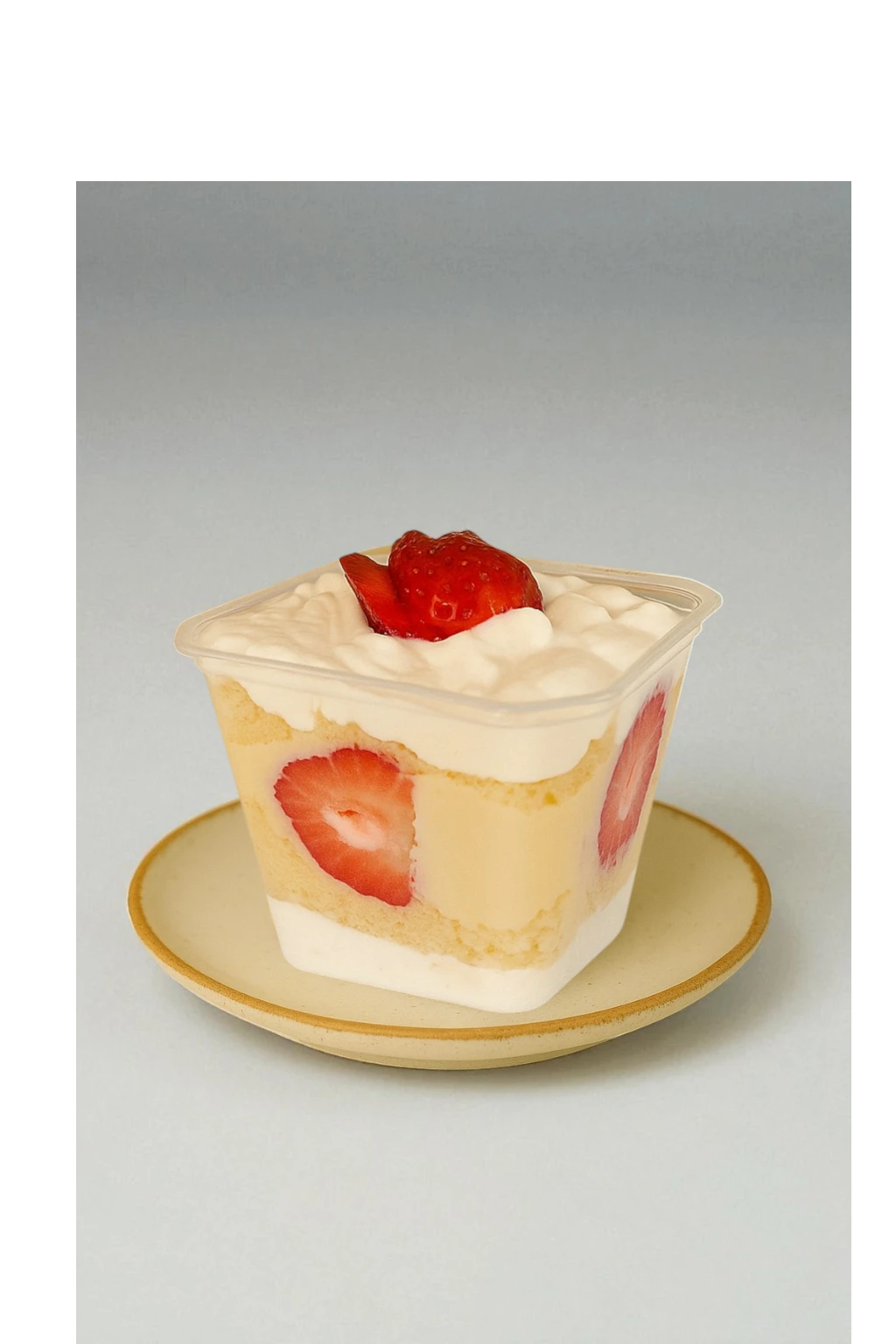 Dessert transformation before MenuPhotoAI enhancement
