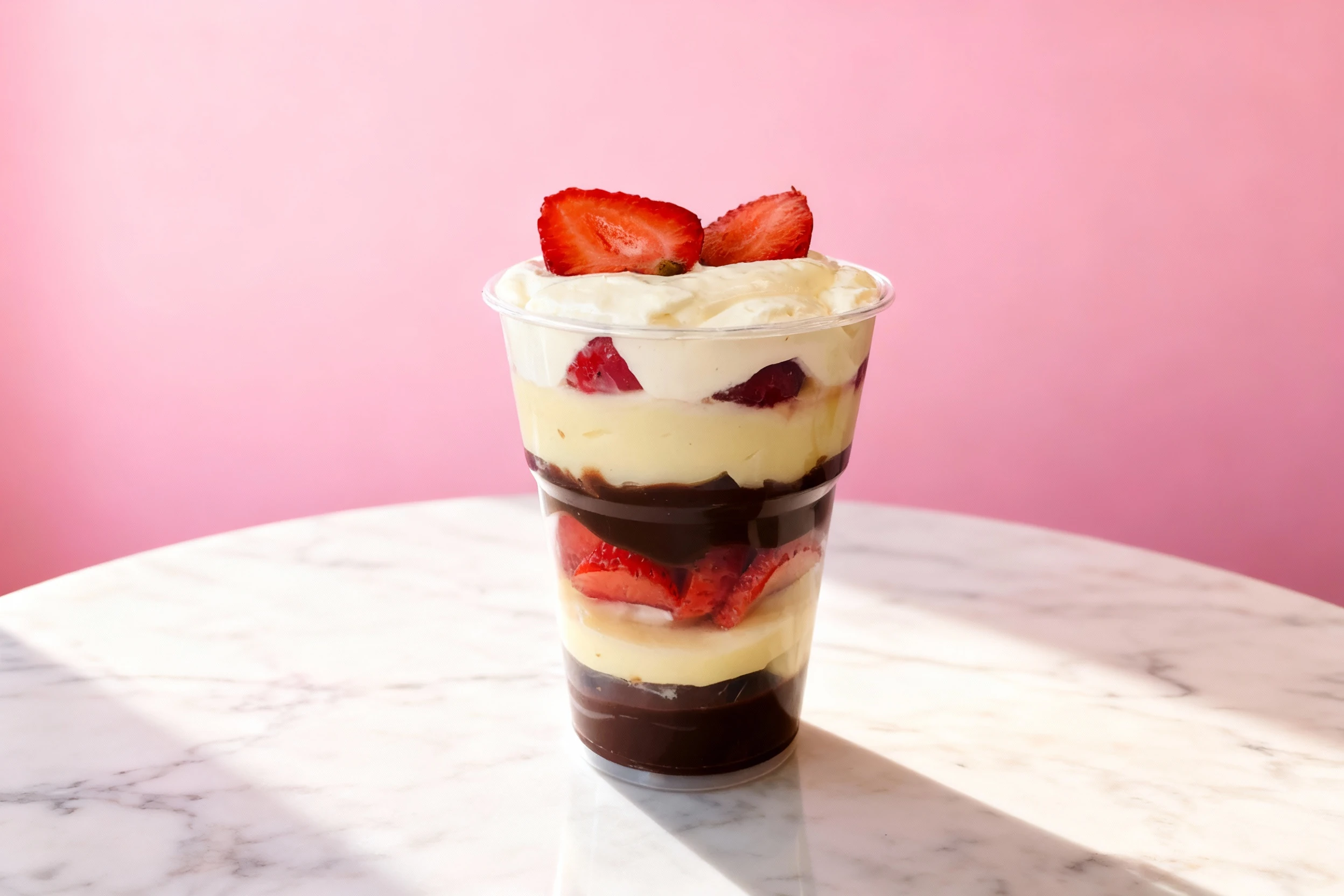 Dessert transformation after MenuPhotoAI enhancement